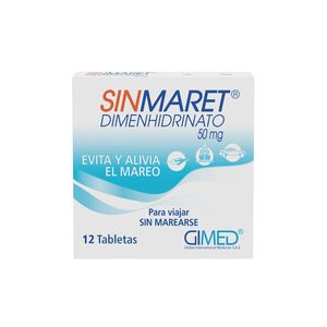 Sinmaret Dimenhidrinato 50 Mg X 12 Tabl