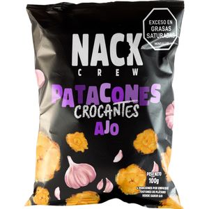 Patacones Crocantes Ajo Nack Crew X 100 Gr