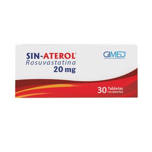 Sin-aterol Rosuvastatina 20 Mg X 30 Tabl