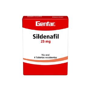 Sildenafil 25 Mg Caja X 4 Tabl
