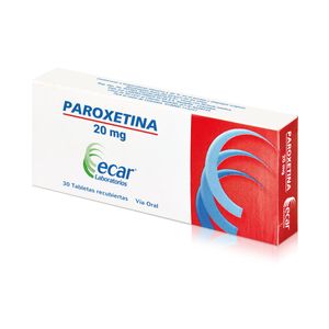 Paroxetina 20 Mg X 30 Tabl