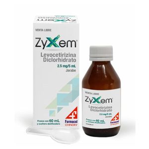 Zyxem Levocetirizina 2.5 Mg/5 Ml Jarabe X 60 Ml