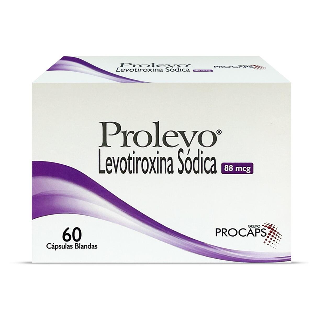 Prolevo Levotiroxina 88 Mcg X 60 Caps - TuDrogueríaVirtual.com