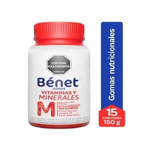 Benet Vitaminas Y Minerales Gomas X 150 Gr