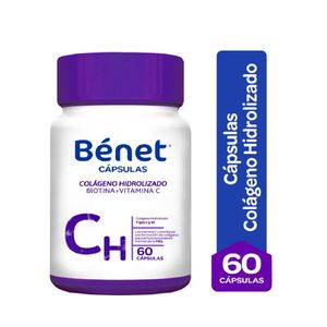 Benet Colageno Hidrolizado + Biotina + Vitamina C X 60 Caps