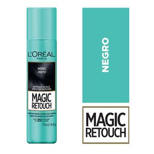 Magic Retouch Retoque De Raiz Negro Spray X 75 Ml