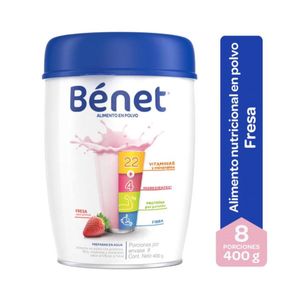 Benet Alimento En Polvo Fresa X 400 Gr