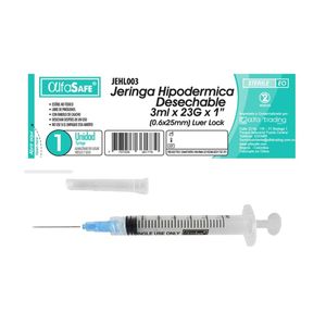 Jeringa 3 Ml X 23g X 1