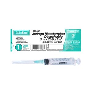 Jeringa 3 Ml X 21g X 1 1/2