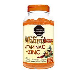 Milivit Vitamina C + Zinc Gomas X 150 Gr