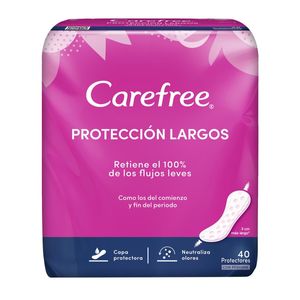 Protectores Diarios Carefree Proteccion Largos X 40 Und