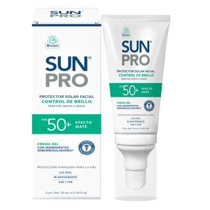 Protector Solar Facial Sunpro Control Brillo Spf 50 X 50 Ml