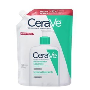 Cerave Gel Limpiador Espumoso Recarga X 473 Ml