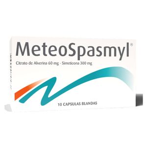 Meteospasmyl Citrato De Alverina/simeticona 60/300 Mg X 10 Caps