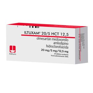 Iltuxam Hct Olmesartan/amlodipino/hidroclorotiazida 20/5/12.5 Mg X 28 Tabl