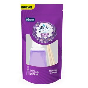 Glade Ambientador Varitas Lavanda Fresca X 60 Ml