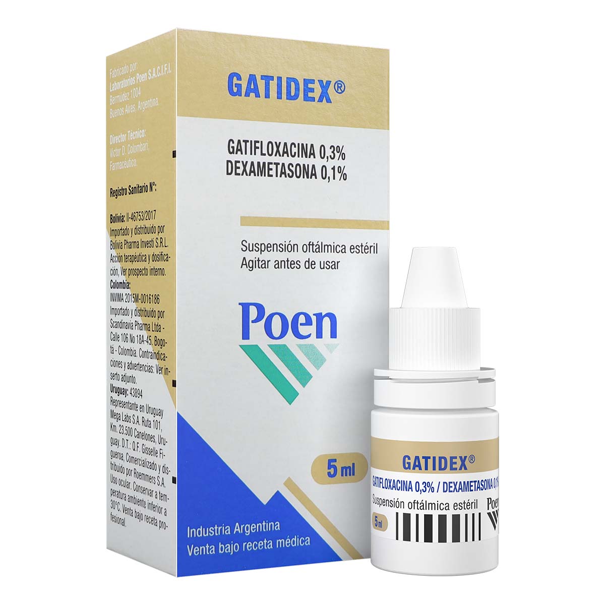 GATIDEX SOLUCION OFTAL FRASCO X 5 ML - TuDrogueríaVirtual.com